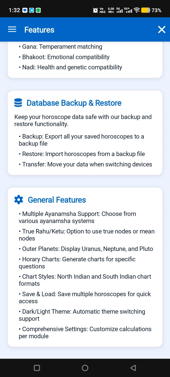 General Features